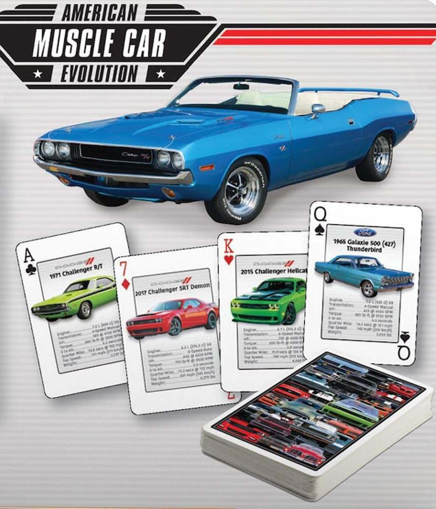 Eurographics Playing Cards  Muscle Cars