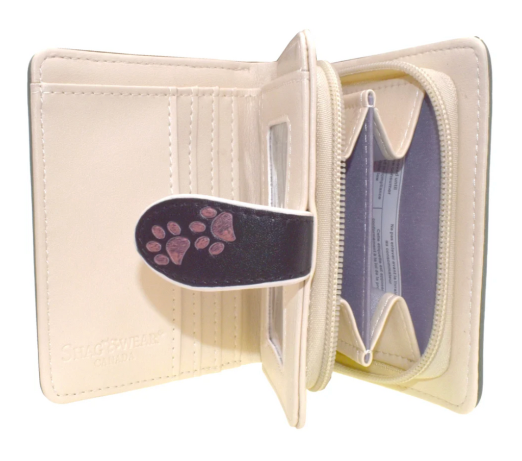 Shag Wear Puppy Love Wallet Beige 4.5"