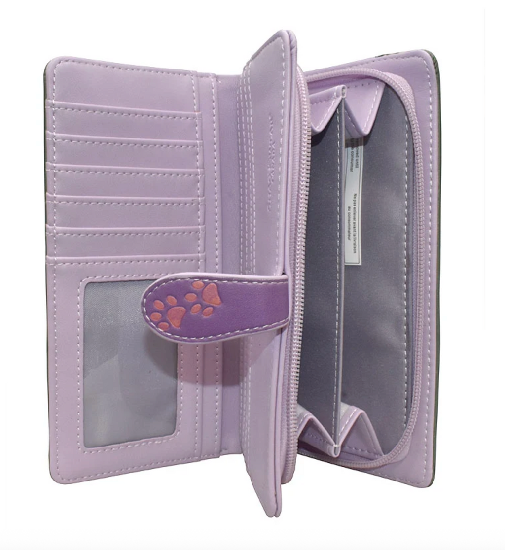 Shag Wear Puppy Love Wallet Purple 7"