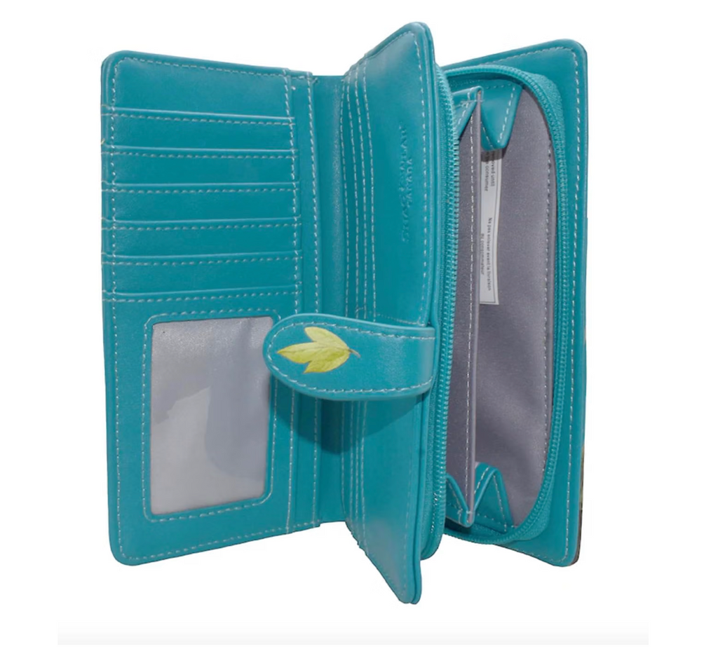 Shag Wear Bear Family Wallet Teal 7"