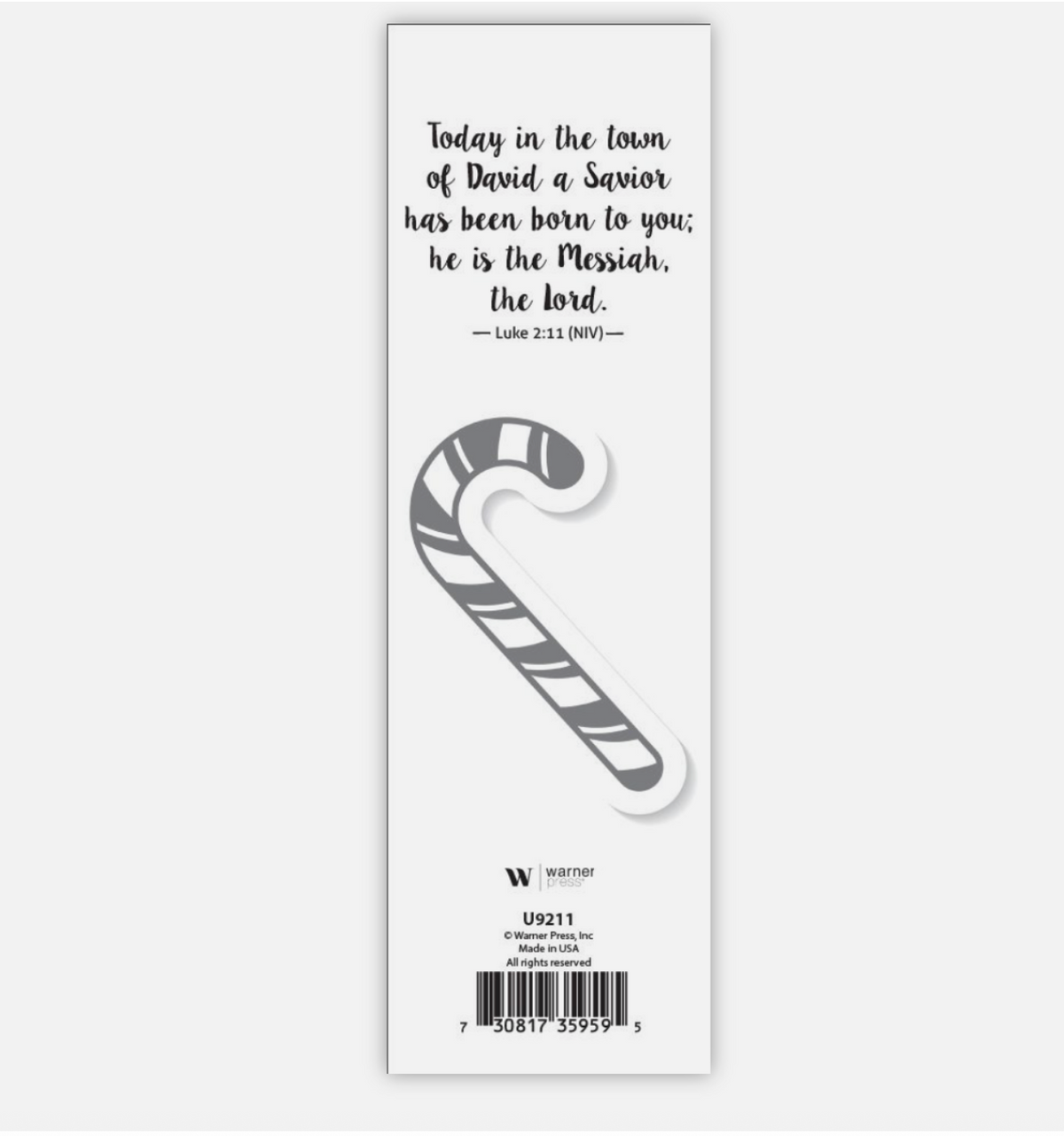 Legend of the Candy Cane Christmas Bookmarks – Christian Holiday Gifts, Pack of 25