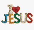 I Love Jesus Gold Pin