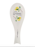 Christian Art Gifts Rejoice Always Lemon Ceramic Spoon Rest – 1 Thessalonians 5:16