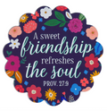 Christian Art Gifts Magnet Sweet Friendship (Proverbs 27:9)