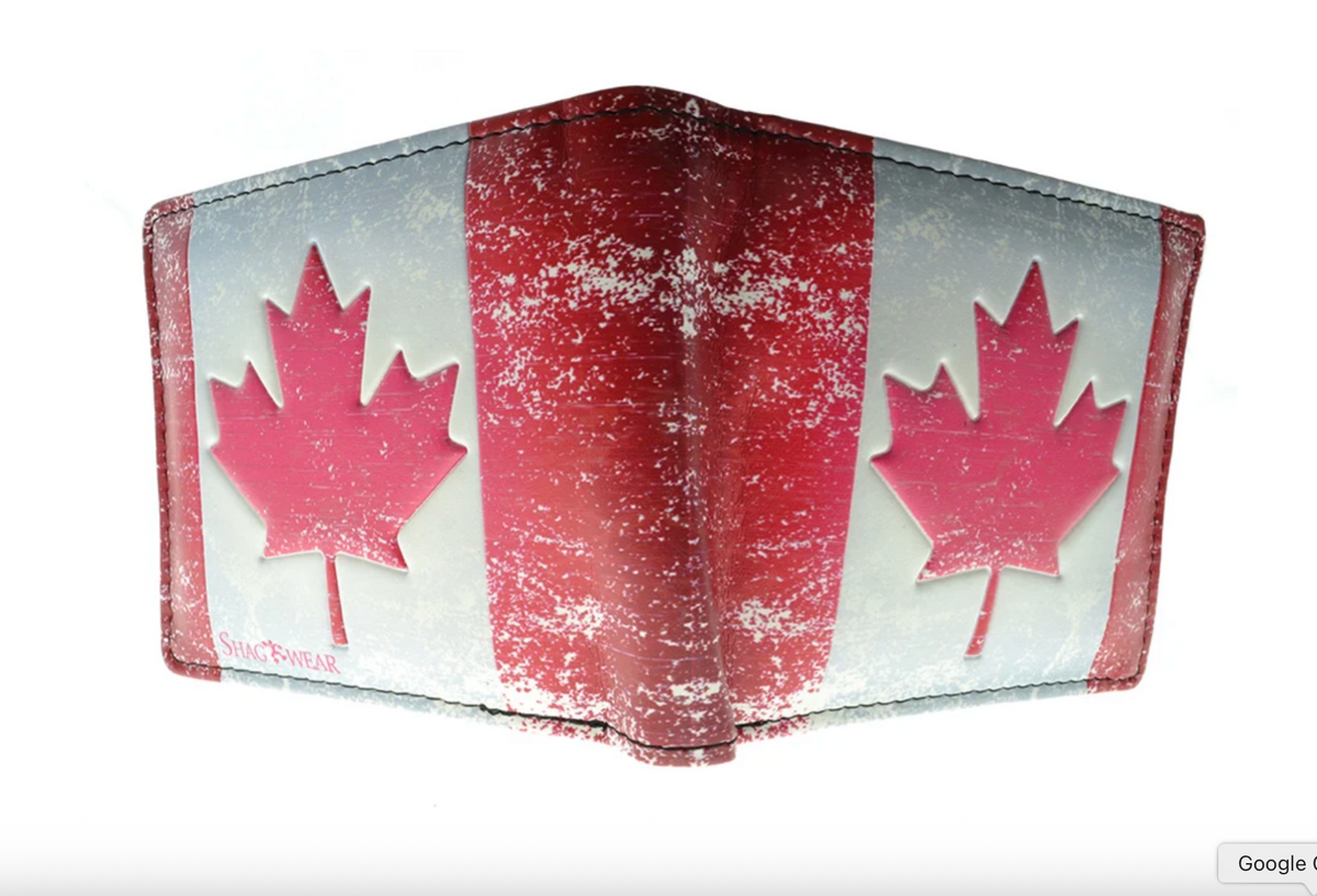 Shag Wear Canada Flag Billfold Wallet