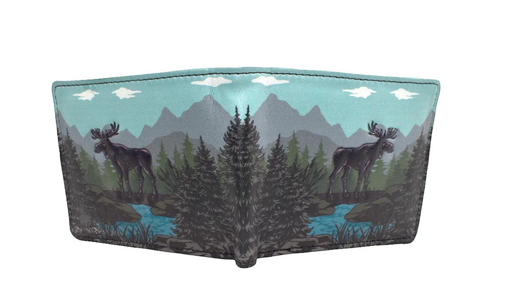 Shag Wear Wilderness Moose Billfold Wallet