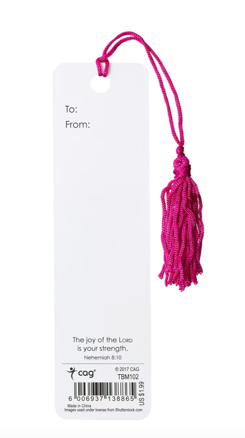 Christian Art Gifts Bookmark with Tassel Today I Choose Joy (Nehemiah 8:10)